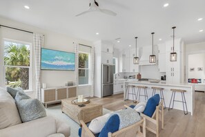 Living area - 3BR Coastal Home w/ Private Pool + Modern Kitchen | Beach Paradise Manor (Destin)