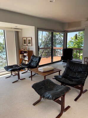Living area - MidCentury Beach House (Spring Lake)