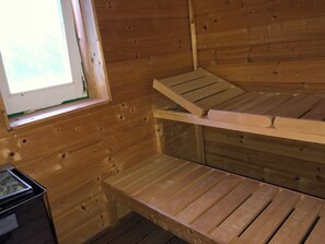Sauna - 100 square meter apartment with two sleeping areas, terrace, kitchen, bathroom and sauna! (Putbus)