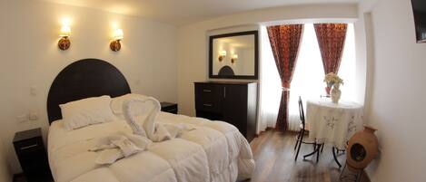 Een laptopwerkplek, gratis wifi, beddengoed, rolstoeltoegankelijk