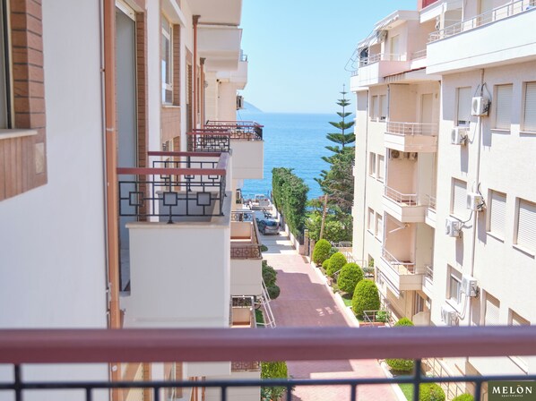 Panoramic Apartment, 1 Bedroom, Sea View | Terrace/patio