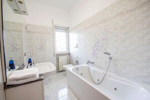 Dusche, Whirlpool, Haartrockner, Bidet