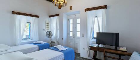 1 غرفة نوم وملاءات أسرّة