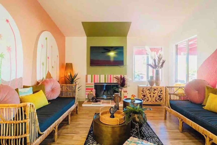 Welcome To The Pink Cabana, Where Modern Moroccan Meets Luxe Desert Vibes. - Indio, CA