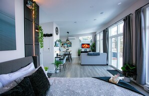 1 غرفة نوم وواي فاي وملاءات أسرّة وتسهيلات لدخول الكراسي المتحركة