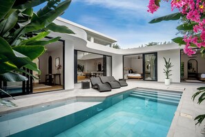 Deluxe Villa, 3 Bedrooms, Private Pool, Pool View | View from room - Villa Barsa by Alfred in Bali (Pecatu)