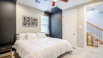 3 dormitorios, tabla de planchar con plancha, wifi y ropa de cama