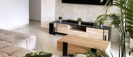 Fernseher, Tischtennisplatte