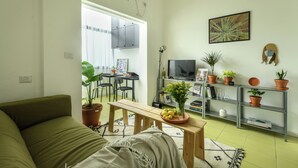 Apartment | Living area - Green Oasis 1BR Apartment in Downtown (Haifa)