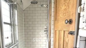 Hair dryer, towels
