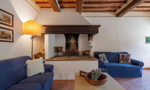 TV, fireplace - AURANTIUM - Ground floor apartment 120 m2 (Montaione)