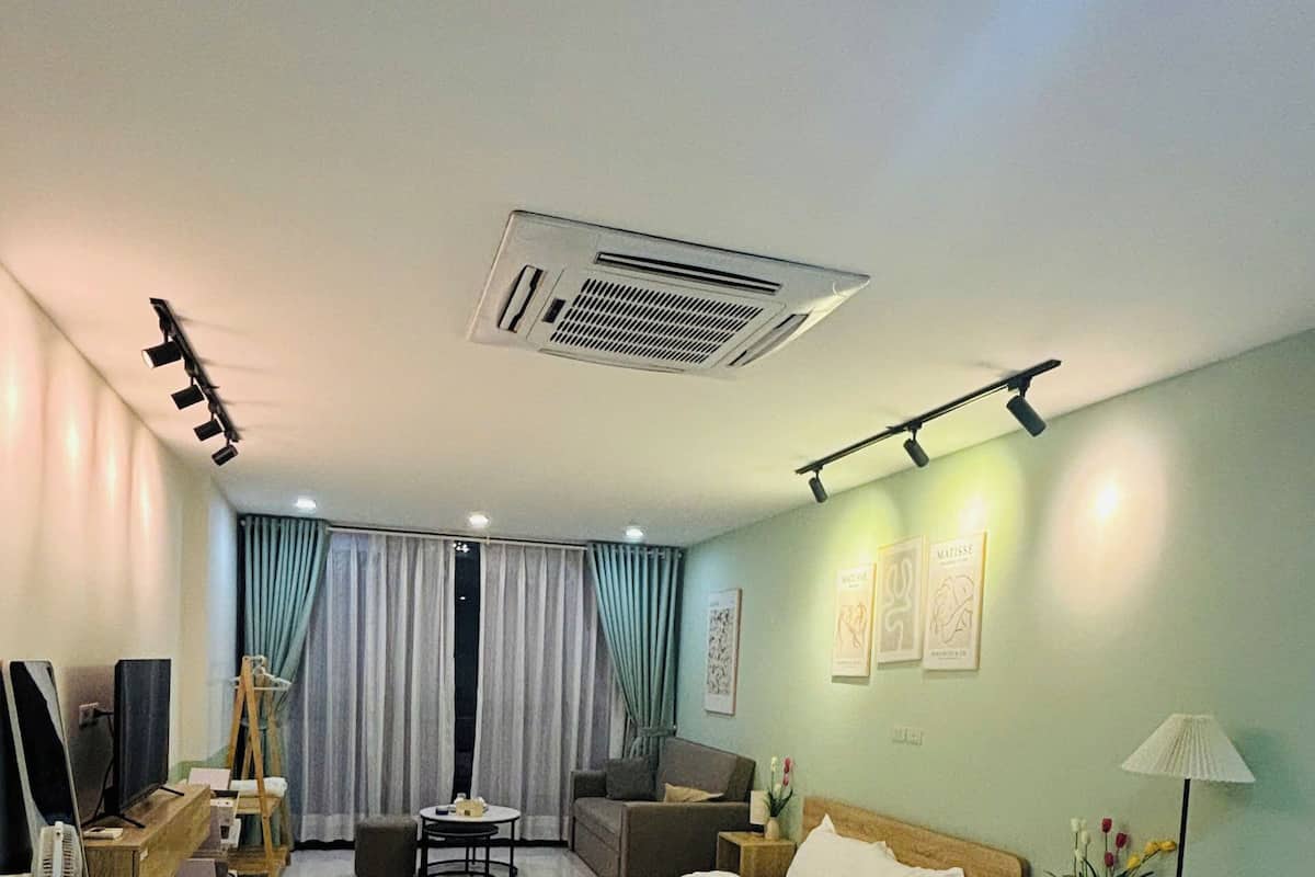 Deluxe-Studio, 1 Schlafzimmer | Schreibtisch, kostenloses WLAN, Bettwäsche