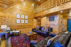 TV, fireplace, foosball