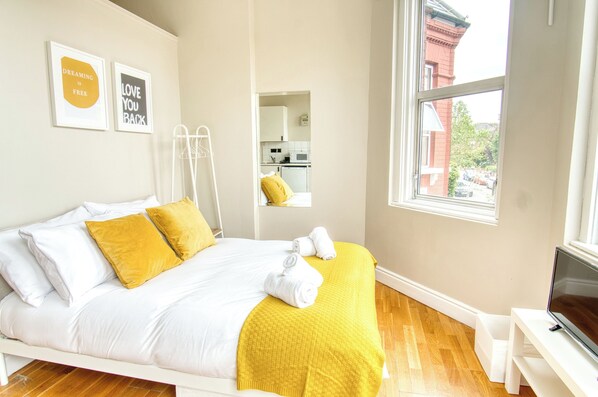 1 slaapkamer, een kluis op de kamer, gratis wifi, beddengoed