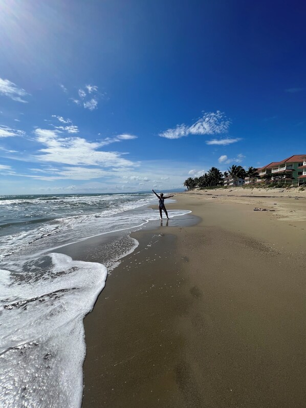 On the beach