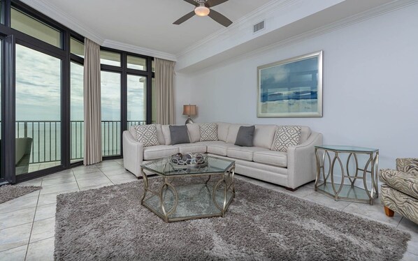 Condo, 3 Bedrooms | Living area - Phoenix West Ii 2407 3 Bedroom Condo (Orange Beach)