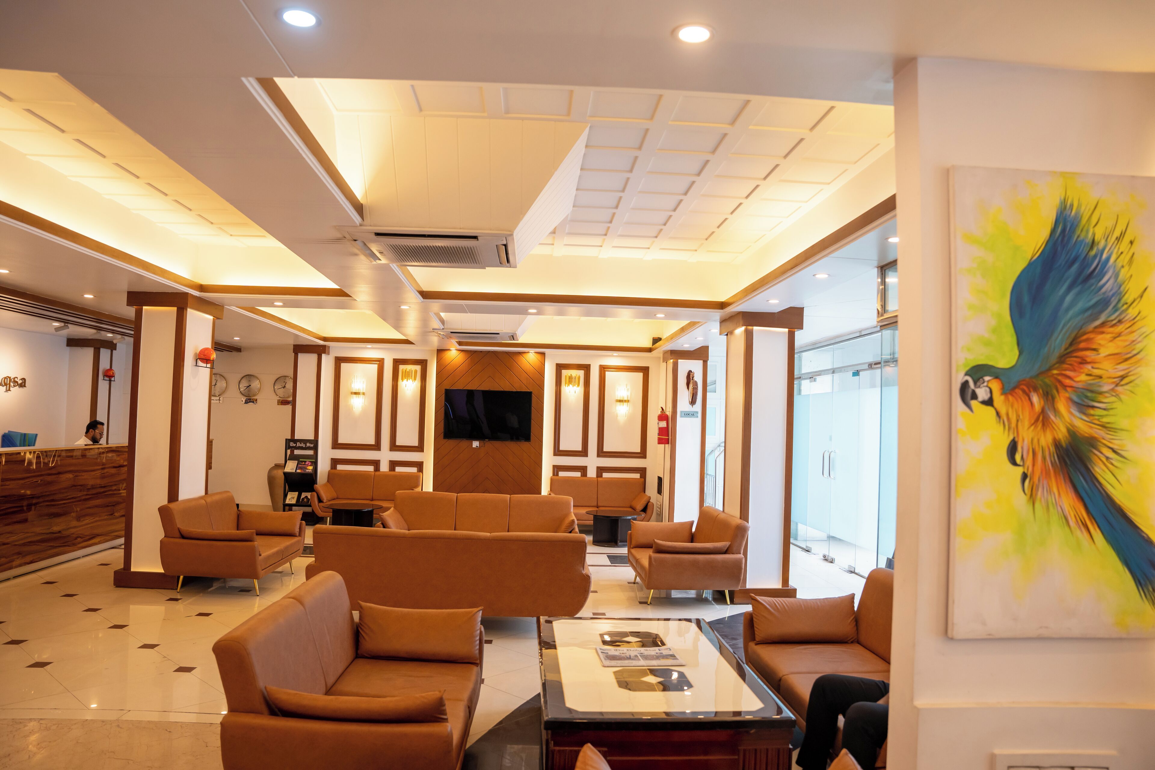 Sala de estar en el lobby