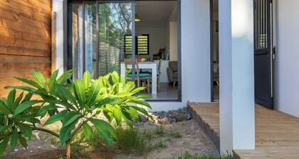 Maison de ville avec jardin pieds dans le sable
