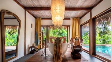 Villa, Private Pool | Private spa tub