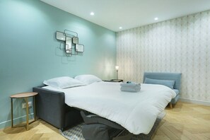 1 bedroom, iron/ironing board, travel crib, free WiFi