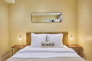 1 soverom, strykejern/-brett, wi-fi (inkludert) og sengetøy