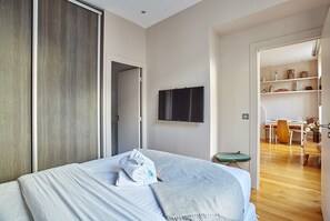 1 Schlafzimmer, Bügeleisen/Bügelbrett, kostenloses WLAN, Bettwäsche