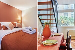 1 chambre, fer et planche à repasser, Wi-Fi gratuit, draps fournis