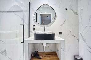 Shower, hair dryer