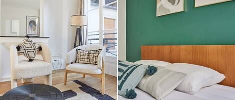 1 chambre, fer et planche à repasser, Wi-Fi gratuit, draps fournis