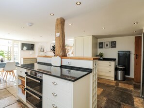 Fridge, dishwasher, electric kettle, toaster