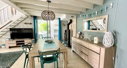 Belle villa avec piscine chauffée, 5 chambres à 600 m de la plage - 437803