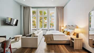 Comfort suite with sofa bed | Individually decorated, individually furnished, free WiFi, bed sheets