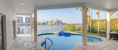 Una piscina climatizada