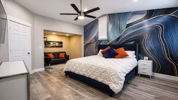 4 soverom, strykejern/-brett, wi-fi og sengetøy