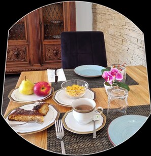 Free daily self-service breakfast 