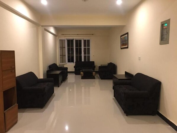 Sitteområde i lobbyen