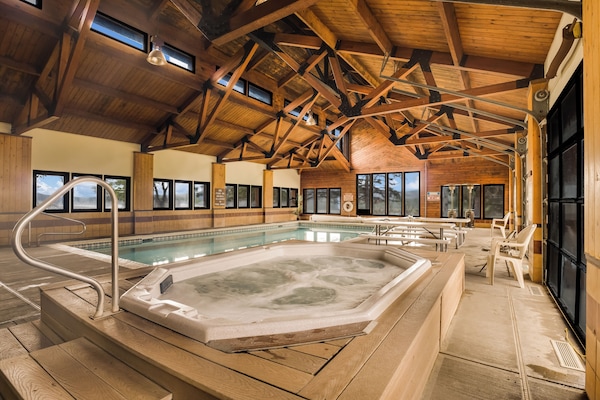 Indoor pool, seasonal outdoor pool