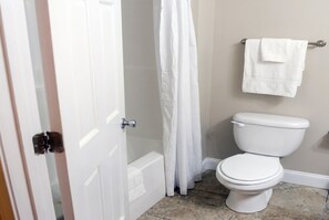 Towels, soap, toilet paper