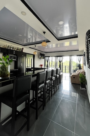 Lyxlägenhet | Vardagsrum | Platt-tv