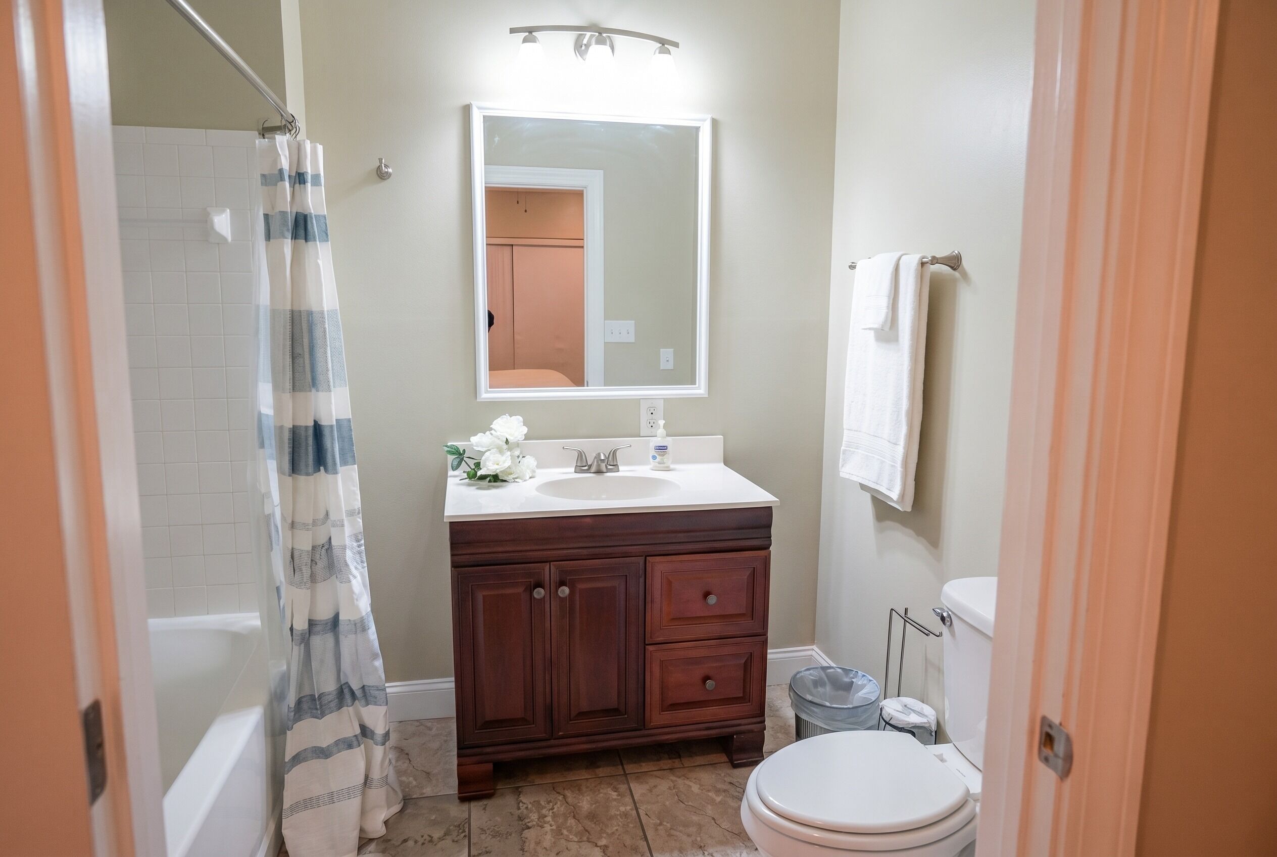 Towels, soap, toilet paper