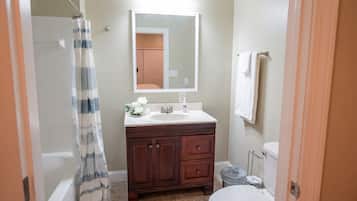 Towels, soap, toilet paper