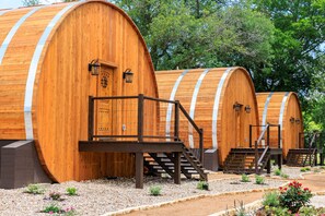 Exterior - New! Romantic, Chardonnay @ Wine Barrel Cabins (Fredericksburg)