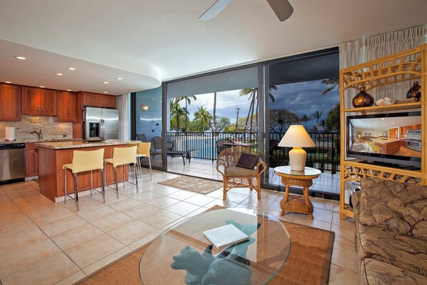 Televisión y reproductor de DVD 