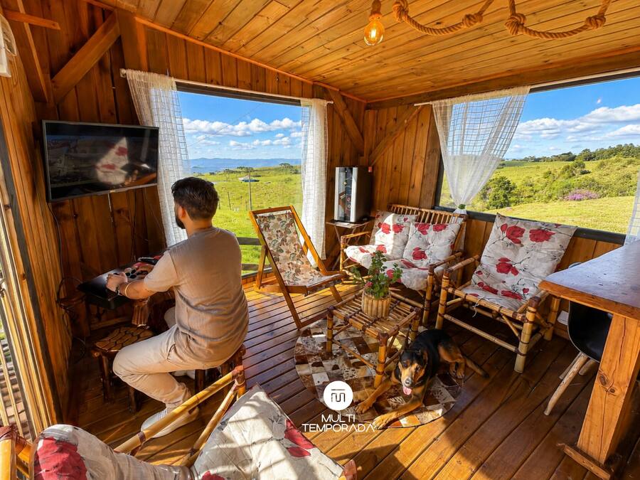 Honeymoon Chalet, Jetted Tub, Mountain View | Outdoor dining