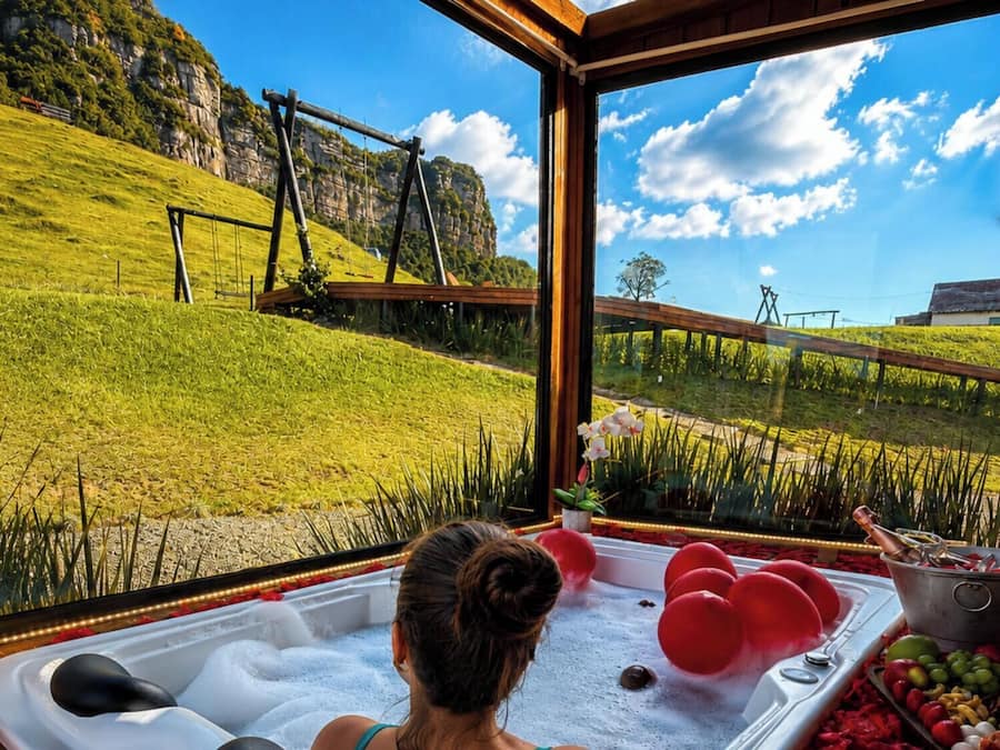 Private spa tub