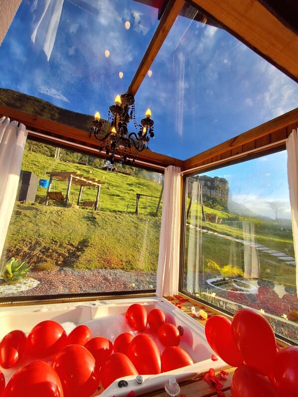 Honeymoon Chalet, Jetted Tub, Mountain View | Mountain view - Refúgio Serra da Tartaruga (Alfredo Wagner)