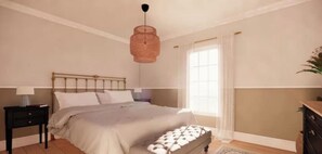 4 bedrooms, iron/ironing board, free WiFi, bed sheets