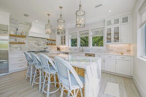 Fridge, microwave, oven, stovetop - Sentimental Sunset: Pool & Spa, Near Bean Point & Pine! by Anna Maria Life Vacation Rentals (Anna Maria)