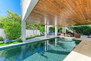 A heated pool