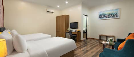 Sábanas de algodón egipcio, ropa de cama de alta calidad y minibar